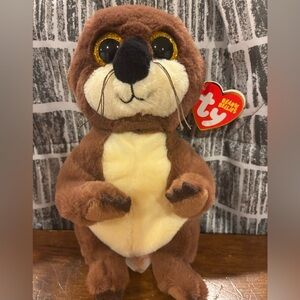 ⭐️3/$15⭐️TY Beanie bellies Mitch the otter plush toy